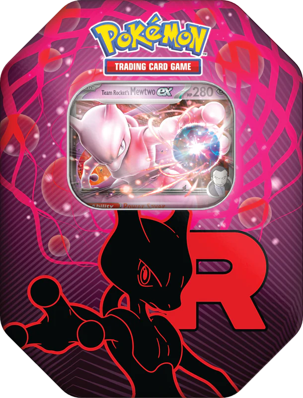 Pokemon TCG: Fall 2025 Team Rocket Tin - Mewtwo ex
