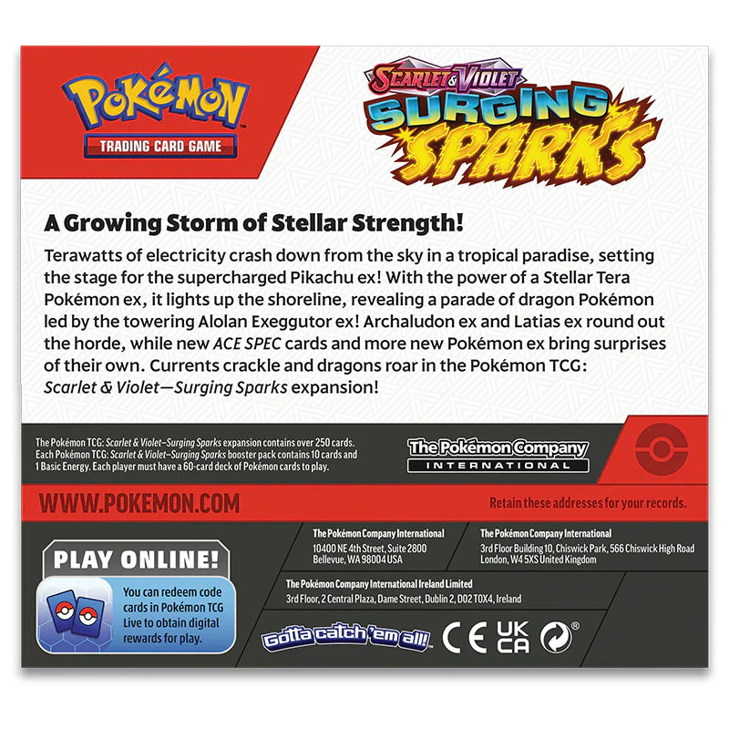 Pokemon TCG: Surging Sparks - Booster Box (36 Packs)