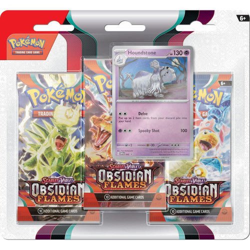 Pokemon TCG: Obsidian Flames - 3 Pack Blister - Houndstone