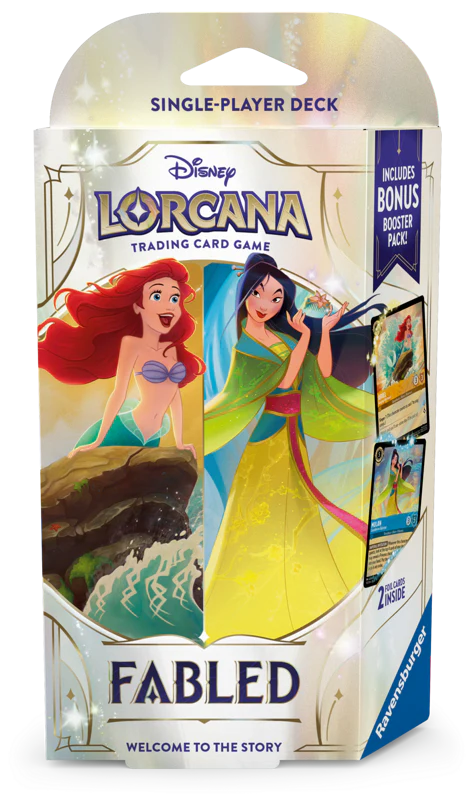 Disney Lorcana TCG: Fabled - Set 9 - Starter Deck - Ariel & Mulan