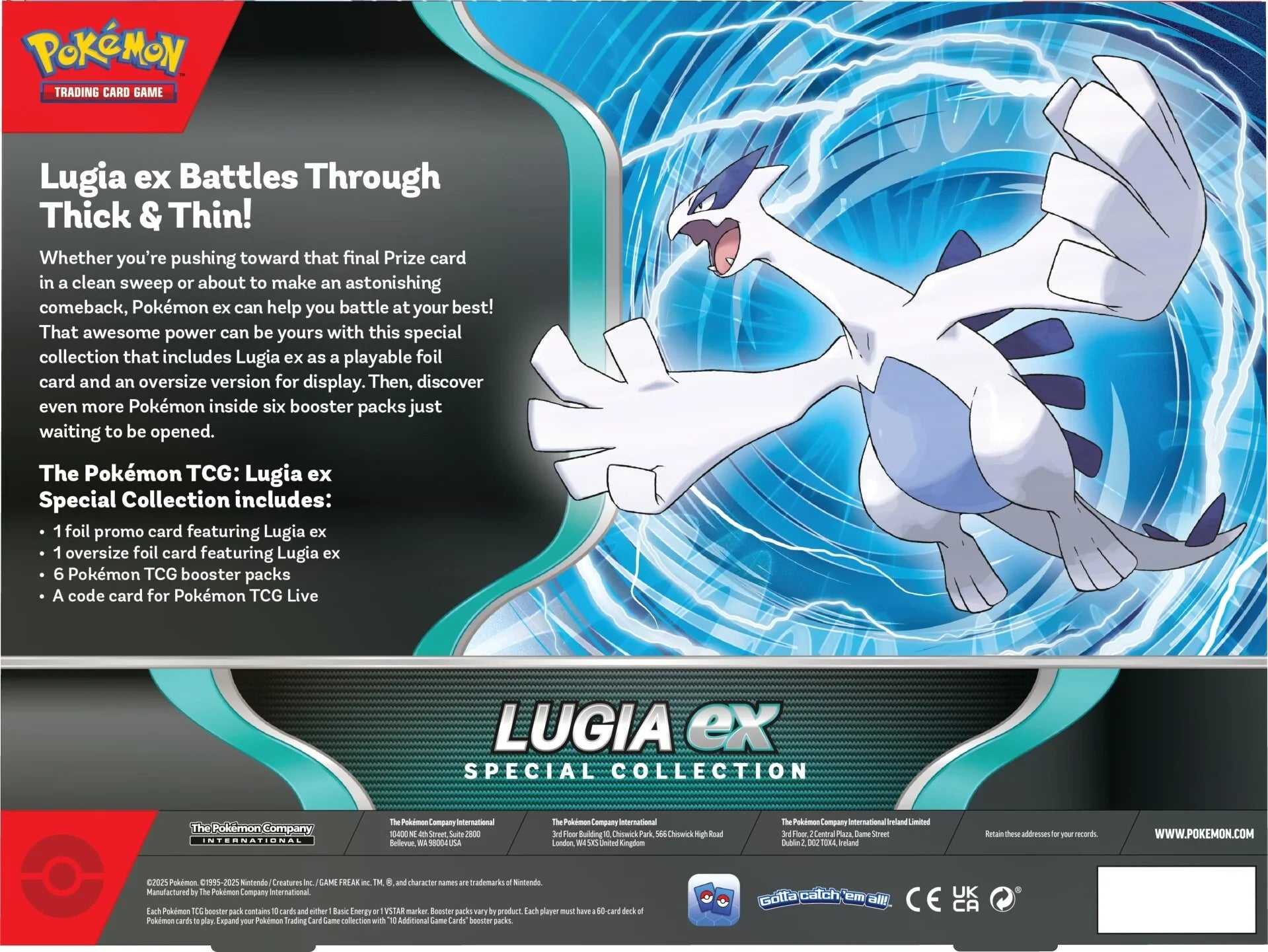 pokmon trading card game:lugia ex Lugia EX 017/034 - Pokmon Classic Collection Card
