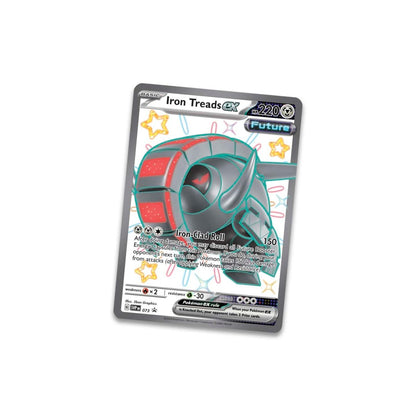 Pokemon TCG: Paldean Fates - 5-Booster Tin - Shiny Iron Treads