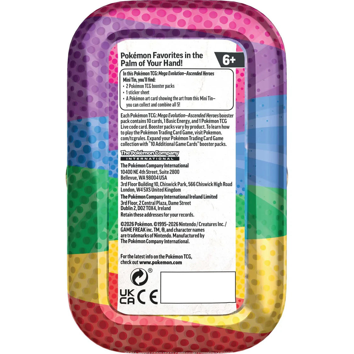 Pokemon TCG: ME2.5 Ascended Heroes Mini Tin