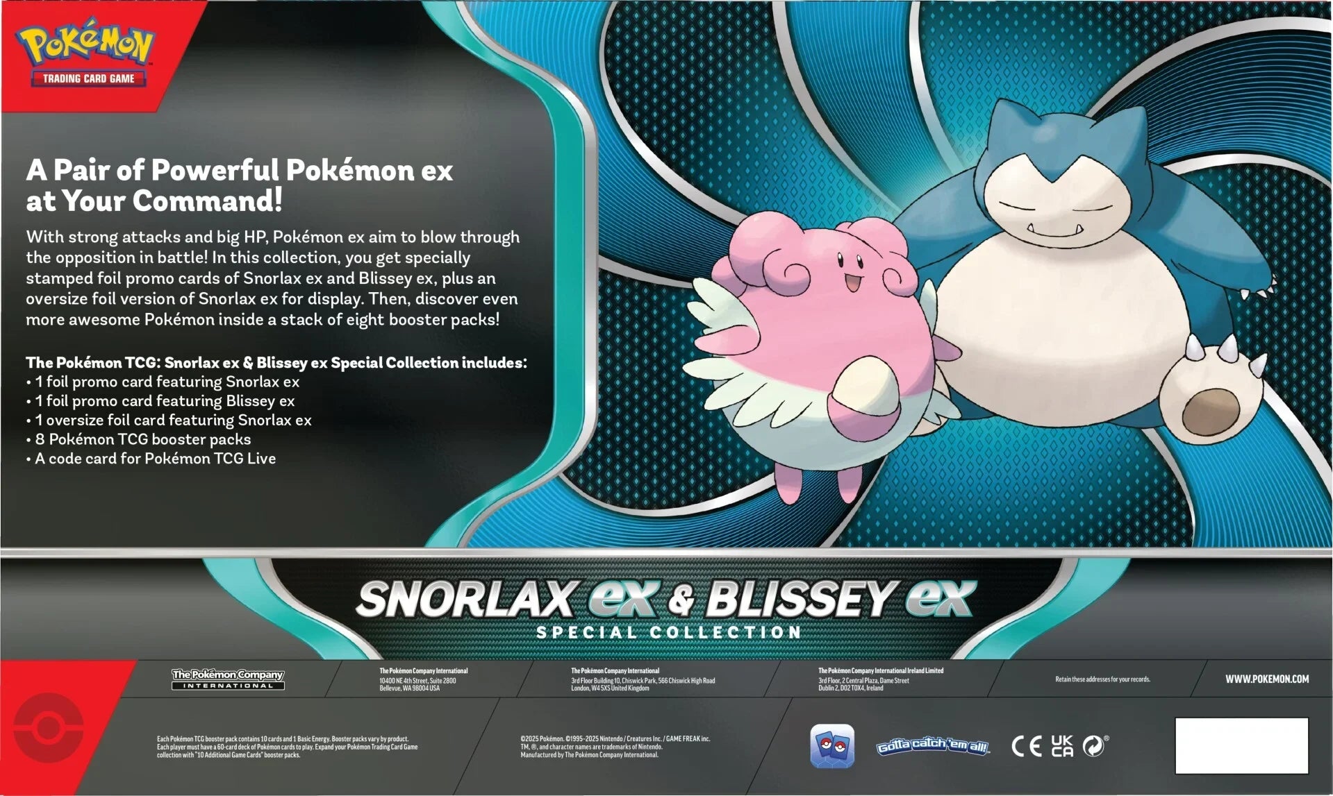 Pokmon TCG: Snorlax ex & Blissey ex Special Collection Box The Viridian Vault Pokmon TCG: Snorlax ex & Blissey ex Special Collection Box The Viridian Vault