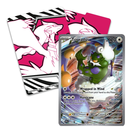 Pokemon TCG: Tornadus Promo (SVP 210) + White Flare Card Dividers - SEALED