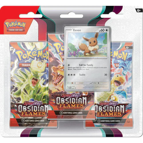 Pokemon TCG: Obsidian Flames - 3 Pack Blister - Eevee