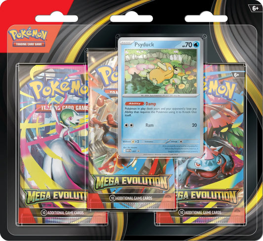 Pokemon TCG: Mega Evolution - 3 Pack Blister - Psyduck